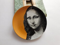 Mona Lisa tányér - Pelzman Designs, Japán - eredeti díszdobozban