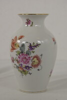Herendi virág mintás porcelán váza A045