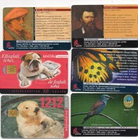 Telefonkártya: 1998. 6 db egyben.