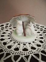 Hollóházi porcelán esernyős nyuszik!
