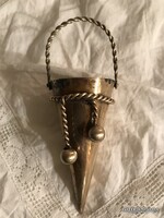 KARÁCSONYFADÍSZ - RÉZ - 14 cm - ALKUKÉPES  - ANTIK - 14 x 5 cm - OSZTRÁK - HIBÁTLAN