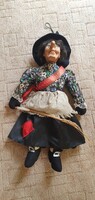 Boszorkány, banya, figura (Halloweeni dekoráció)