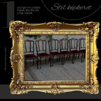 Restaurált díszes keret 110 x 90 cm