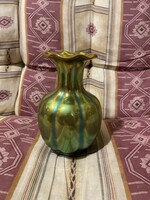 Zsolnay Eozin “gerezdes” váza..15,5cm magas, hibátlan