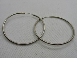 Szép nagyobb ezüst karika fülbevaló