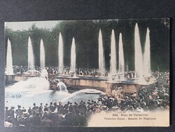 Régi képeslap Franciaország Versailles park