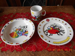 Zsolnay Bogyó és Babóca I gyerek étkészlet dobozában