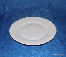 Antik Zsolnay porcelán dombor lapostányér - Hungária sorozat - 24 cm (2p)