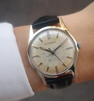 Huguenin mechanikus vintage karóra az 1950-es évekből - Tiktakwatch szervizkártyával, garanciával