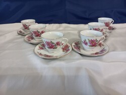 Kínai porcelán kávés készlet hibátlan állapotban, régi jelzéssel