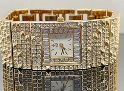 Alfredo Pauly  kristályos   ékszer óra - új különleges női