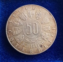 50 schilling 1963, BU, Österreich 600 Jahre Tirol
