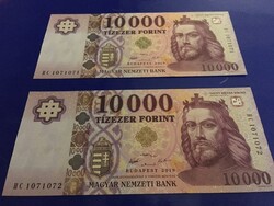 10000 forint sorszámkövető