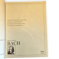 Johann Sebastian Bach – 6 szvit csellóra (Six Suites for Violoncello Solo) – PWM Edition