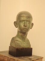 Nóti András szobrászművész Fiú fej / 1932