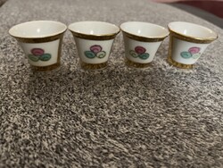 4 darab szakés (vagy röviditalos) pohárka hibátlan állapotban