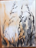 "ŐSZI NAP"festmény feszitett vásznon 40 x 30cm