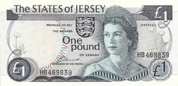 1 font pound 1976 2. signo J.Clennett Jersey Erzsébet királynő