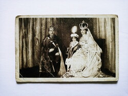 IV. Károly király Zita királyné Ottó koronázás 1916 tábori posta KÉPESLAP