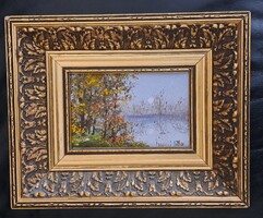 Losonczi Lilla Szignált festmény szép keretében