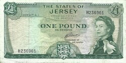 1 font pound 1963 2. signo J.Clennett Jersey Erzsébet királynő