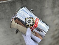 Vintage Perrier-Jouët pezsgőhűtő – francia alumínium jégveder a ’70–’80-as évekből