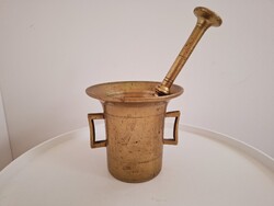 Antik Réz Patika Mozsár Törővel
