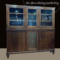 Antik art deco könyvszekrény dolgozószobai szekrény tálaló