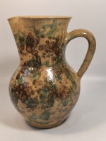 Nèprajzi Òbányai mázas cserép kancsó