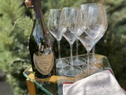 Dom Pérignon x Riedel – 6 darabos pezsgőspohár szett, eredeti gyári dobozban