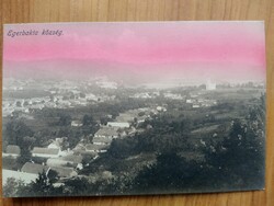 Egerbakta község, Baross nyomda, Eger, postatiszta színezett fotó