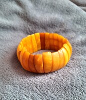 Antik borostyán karkötő tojás borostyán