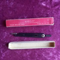 Régi "Nebulo" iskolai körző műanyagból eredeti dobozában