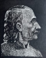 Fazekas Mihály portréja (fametszet) híres magyar költő, magyar irodalom