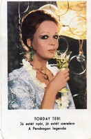 Kártyanaptár: Torday Teri. 1975.