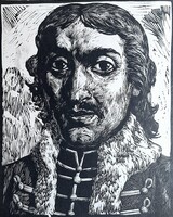 Csokonai Vitéz Mihály portréja (fametszet) híres magyar költő, magyar irodalom