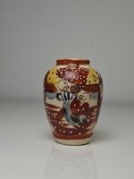 Régi kézzel festett japán Satsuma váza 7 cm