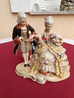 Nagy méretű Lippelsdorfi barokk pár..20X20 cm,,Hibátlan,