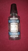 Mini Karlovarská Becherovka likőr – 1960–70-es évek bakelit kupakkal.
