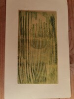 7.8x14 cm Gyarmathy Tihamér nyomat 1948 k.