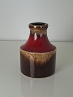 Retro Scheurich mid century német iparművész kerámia váza stúdió váza 10 cm