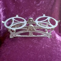 Régi öntöttvas fehér salgótarjáni mérleg tányérok nélkül