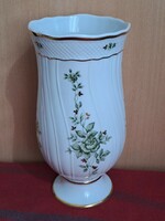Hibátlan Hollóházi Erika mintás váza 21,5 cm.