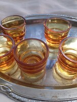 Borostyán színű kupica régi