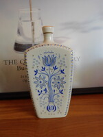 Hollóházi retro butella/ pálimkás flaska MEtró Budapest felirattal