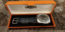 Lanco- Chronograph Valjoux Cal.7733 kézi húzós Férfi karóra az 1970-es évekből. Működési videóval.