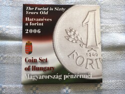 2006 Forgalmi sor PP Proof ezüst 1 Forinttal