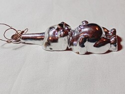 Karácsonyfa dísz 004 - szerencse malac műanyag retro