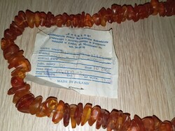 100 grammos természetes Balti borostyán , 80 cm