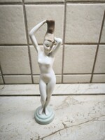Aquincum porcelán szobor női akt 22 cm